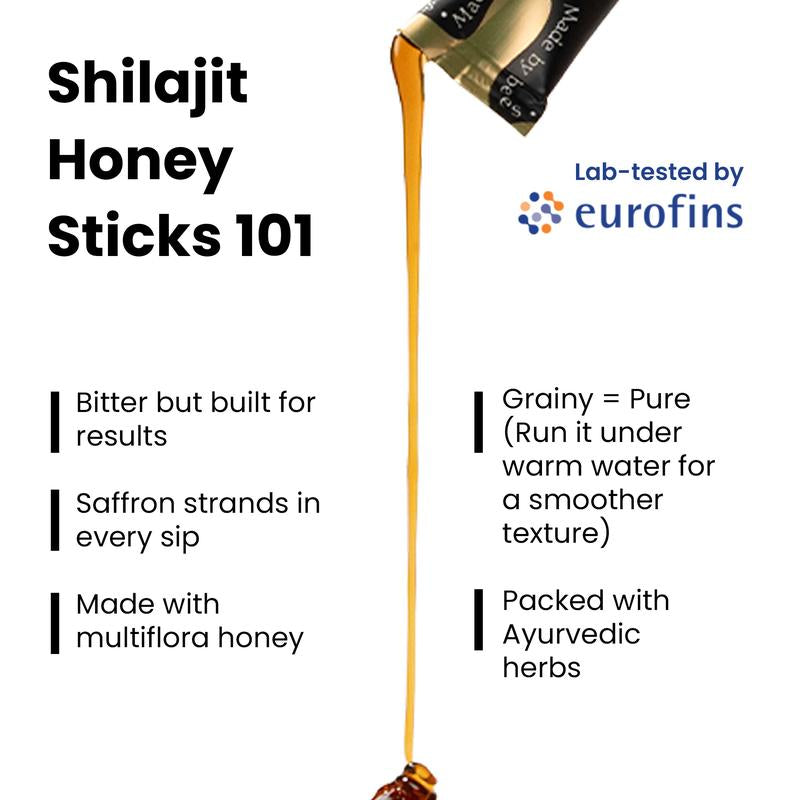 BetterAlt GOLD+ Shilajit Honey Sticks
