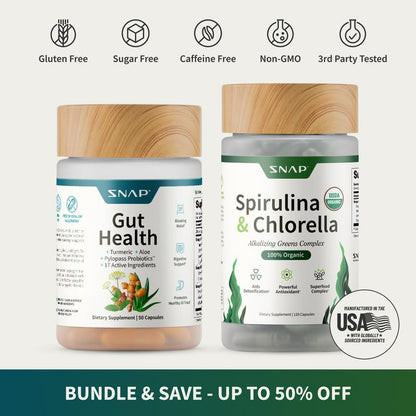 Gut Health + Spirulina & Chlorella Bundle